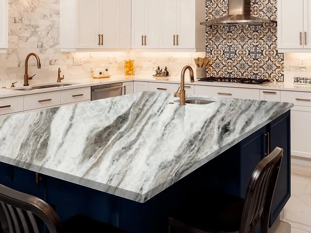 fantasy brown marble kitchen