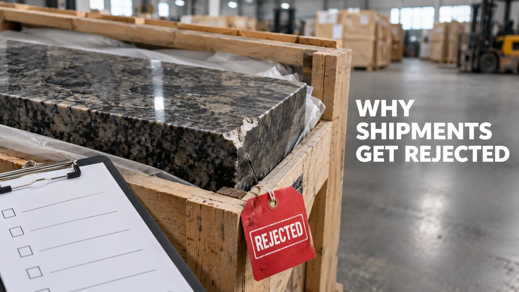 Top 7 Reasons Granite Shipments Get Rejected at Destination