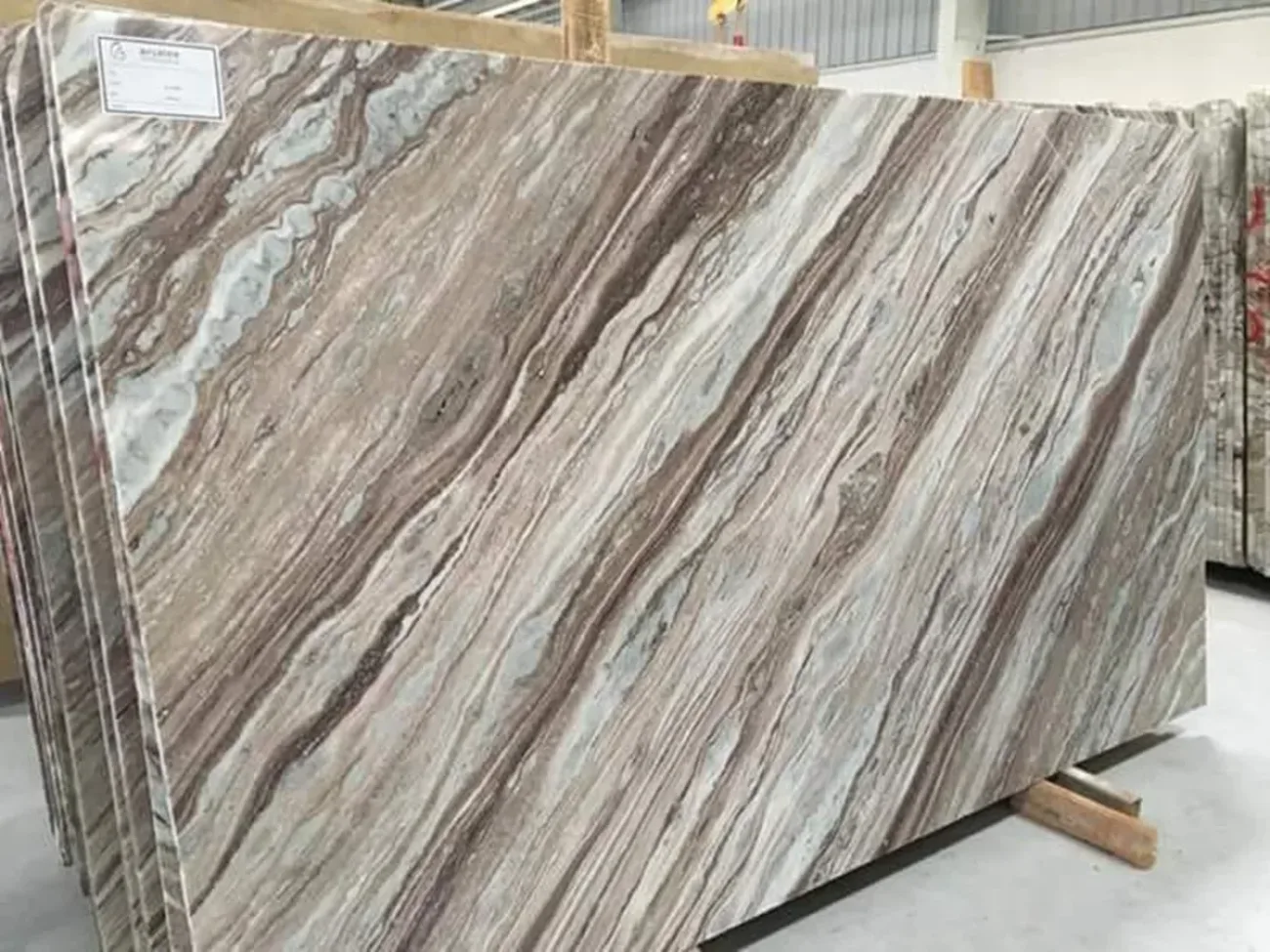 Fantasy brown marble slabs with unique patterns