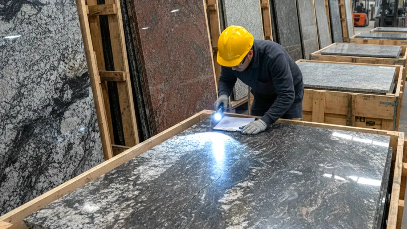 inspecting-granite-slabs-shipment